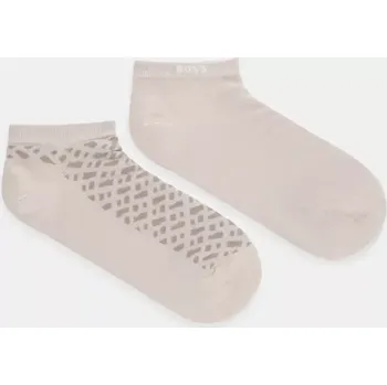Pánské ponožky Ponožky BOSS 2P AS Monogram CC 2-pack pánské, béžová barva, 50524521 08X, vel. 39-42