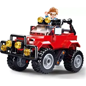 Stavebnice Sluban Sluban Town M38-B0902 Džíp červený