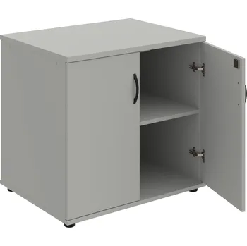 SPZ 80 60 P – Skříňka ke stolu, zavřená, š. 80 cm, léta podél - Šedá , Šedá , UCO – černá