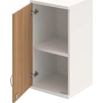 Policová skříň SZ 2 40 01 L H – Skříň policová dvéřová 76,8 × 40 cm - Višeň , Bílá , USN – Hobis