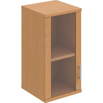 Policová skříň SZ 2 40 02 L H – Skříň policová dvéřová 76,8 × 40 cm - Buk , Buk , USH – hranatá