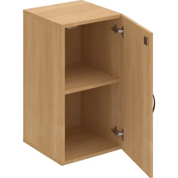 Policová skříň DZ 2 40 01 – Skříň policová dvéřová 74 × 40 cm - Dub , Dub , UCO – černá