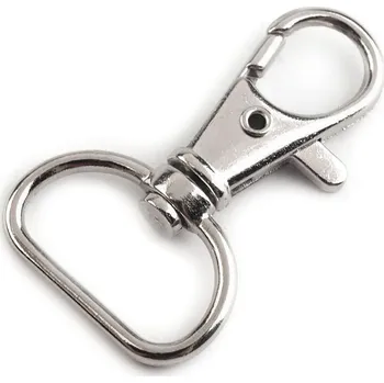 Kovová karabina otočná, průvlek 18 mm