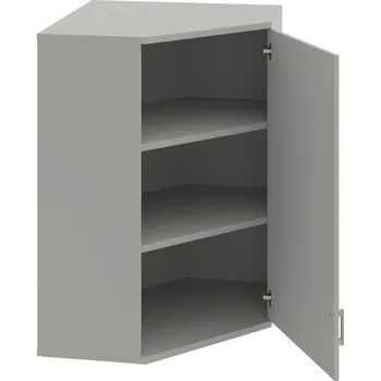 Policová skříň SRV 3 01 P H – Skříň vnitřní roh pravá 115,2 cm - Šedá , Šedá , USH – hranatá