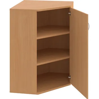 Policová skříň SRV 3 01 P – Skříň vnitřní roh pravá 115,2 cm - Buk , Buk , USN – Hobis