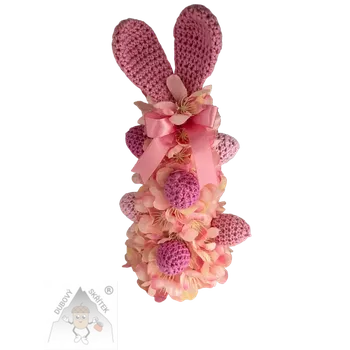 Velikonoční dekorace Dubový skřítek Velikonoční stromeček - růžový