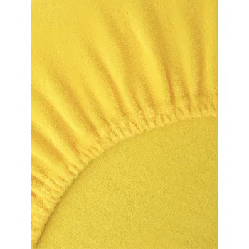 Prostěradlo Froté prostěradlo do postýlky 60 × 120 cm - žlutá