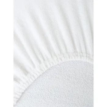 Prostěradlo Froté prostěradlo 200 × 200 cm - bílá