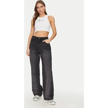 Karl Kani Top 6131302 Bílá Cropped Fit M