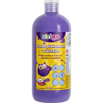 Výtvarná barva Temperová barva STRIGO 500 ml - fialová