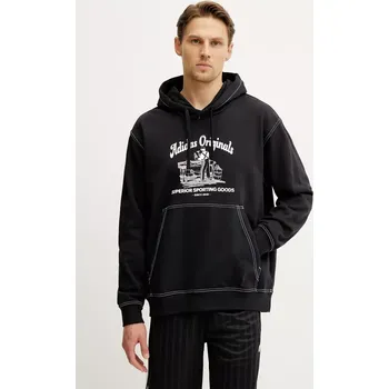 Pánská mikina Bavlněná mikina adidas Originals Wabash JP4483 černá 99X, vel. XL