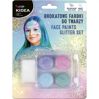 Speciální výtvarná barva Derform DRF KIDEA barvy na obličej GLITTER