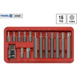 VOREL Bity torx v plastové kazetě, sada 15 dílů