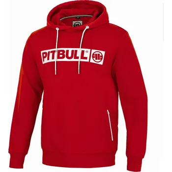 Pánská móda PitBull West Coast Pánská mikina Terry Hilltop KP - červená L