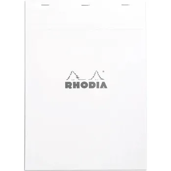 Blok Rhodia N°18 A4 21x29,7 cm, linkovaný, bílý