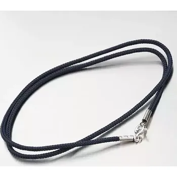 Náhrdelník Náhrdelník stříbro 925 stříbra a textilu N1400501-2024-SLX délka 45 cm