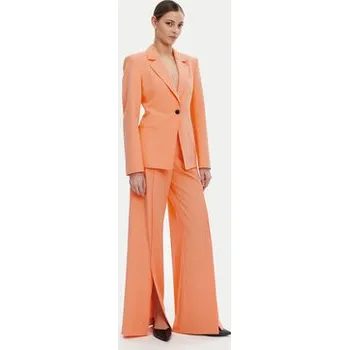 Pánské kalhoty HUGO Kalhoty z materiálu Hezena 50537073 Oranžová Regular Fit 34