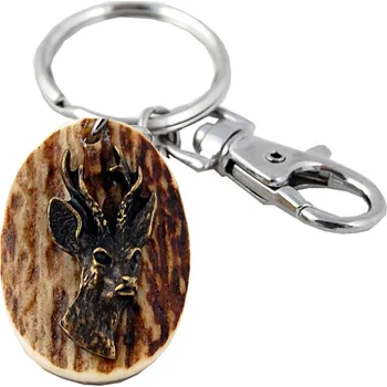 Klíč Zubíček Srnec (parohová klíčenka ovál)