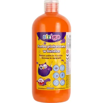 Výtvárné potřeby Temperová barva STRIGO 500 ml - oranžová