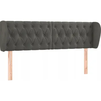 Čelo postele Ušák Samet 147x78/88 cm Šedé