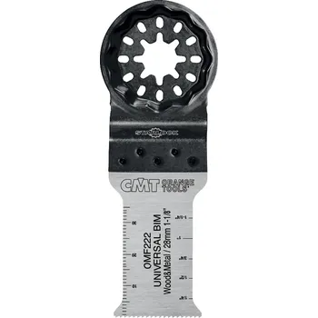 Pilový plátek CMT Starlock Ponorný pilový list BIM s dlouhou životností, na dřevo a kov - 28 mm