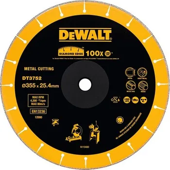 Řezný kotouč DEWALT DT3752 Diamantový kotouč pro rozbrušovačku na kov 355mm