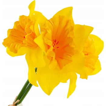umělá květina NARCIS KYTICE 3ks Umělé Květy Ozdobné Narcis