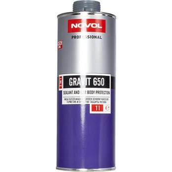 NOVOL GRAVIT 650 tmel karosářský + ochrana podvozků 2v1 černý 1l