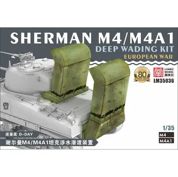 Plastikový model LANMO Model 1/35 Sherman M4/M4A1 (D-Day) Deep wading kit
