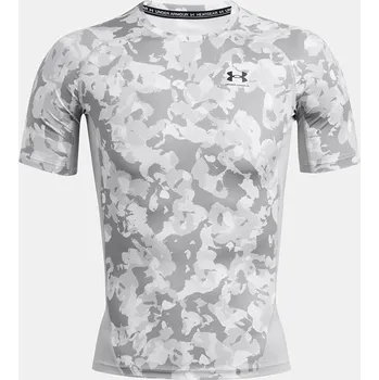 Pánské oblečení Pánské kompresní triko Under Armour Printed SS - šedé XL