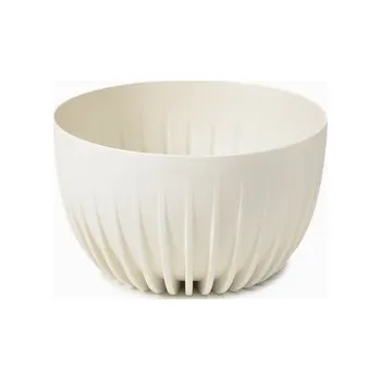 Květináč Plastová mísa MIRA krémová, 240 mm