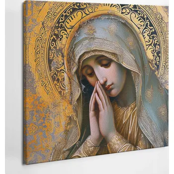 Obraz Výtisk Dekorace na Plátně Svatá Marie Matka Boží 50x50 cm