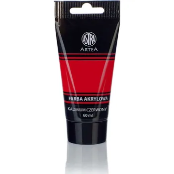 Speciální výtvarná barva ASTRA barva akrylová 60ml červená kadm