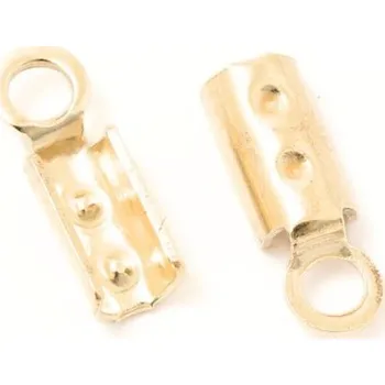 Materiál na výrobu šperku EU Koncovka na návlekový materiál 8,5/2mm Ag925 rose gold