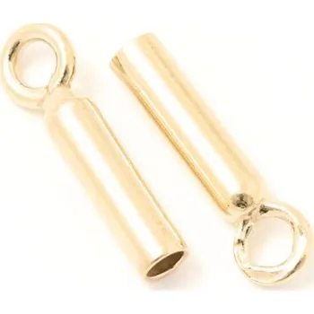 Materiál na výrobu šperku EU Koncovka s očkem 12,8/1,8mm Ag925 rose gold