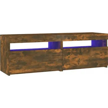 Televizní stolek TV stolek LED 120x35x40 kouřový dub