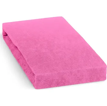 Prostěradlo Froté prostěradlo 90x200cm, tmavě růžové