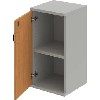 Policová skříň SZ 2 40 01 L – Skříň policová dvéřová 76,8 × 40 cm - Olše , Šedá , UCO – černá