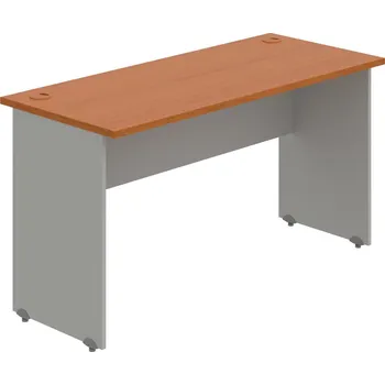 Psací stůl GE 1400 – Stůl pracovní rovný 140 cm, hl. 60 cm - Třešeň , Šedá