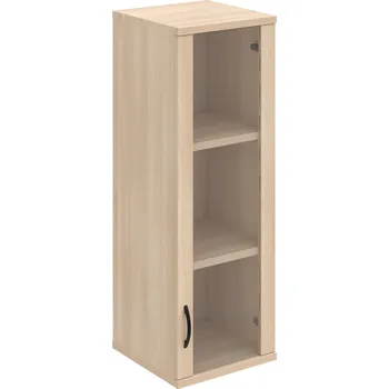 Policová skříň S 3 40 02 P H – Skříň policová dvéřová 115,2 × 40 cm - Akát , Akát , UCO – černá