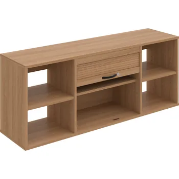 Policová skříň SRZ 7 – Skříň závěsná roletová 140 cm - Višeň , UCO – černá , Višeň