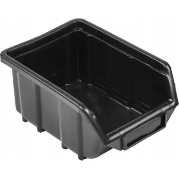 Úložný box 10 x Černá úložná nádoba / box / organizér do dílny, 170x115x75 mm