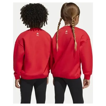 Dámská mikina adidas Mikina Disney Mickey Mouse JF3640 Červená Loose Fit 5_6Y