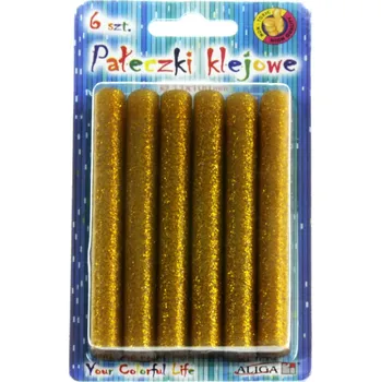 Kancelářské lepidlo Brewis Lepící tyčinka s brokátem zlatá