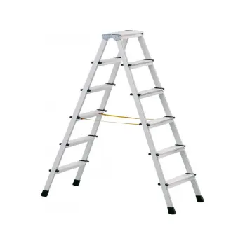 Žebřík ZARGES XL step B nýtovaný stojací žebřík, eloxovaný, kód 41268