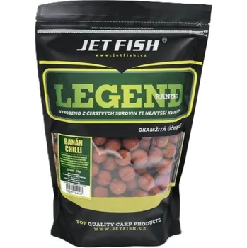 Boilies Jet Fish Boilie Legend Range Banán Chilli - 1 kg 20 mm