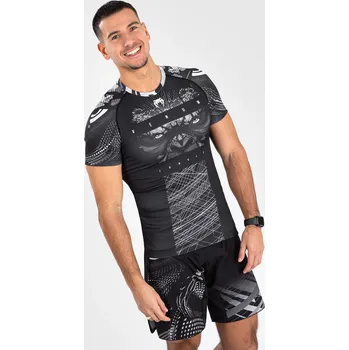 Potápěčské vybavení Rashguard VENUM Gorilla Jungle Kr. rukáv - černo/bílé XL