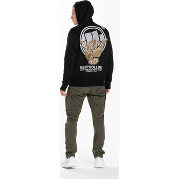 Pánské oblečení PitBull West Coast Pánská mikina KEEP ROLLING KP - černá M