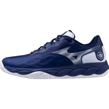 Pánská tenisová obuv Pánská tenisová obuv Mizuno Wave Enforce Court CC Bellwether Blue/White EUR 41