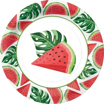 Talíř PAW talíř 23cm 10ks Watermelons